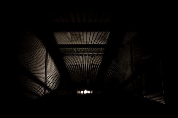 Image 6: light and shadow across the ceiling.