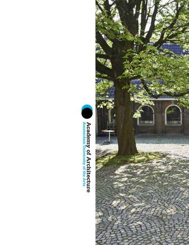 Cover of Section 1.1.0: a photograph of the courtyard of the Academy of Architecture with a large tree.